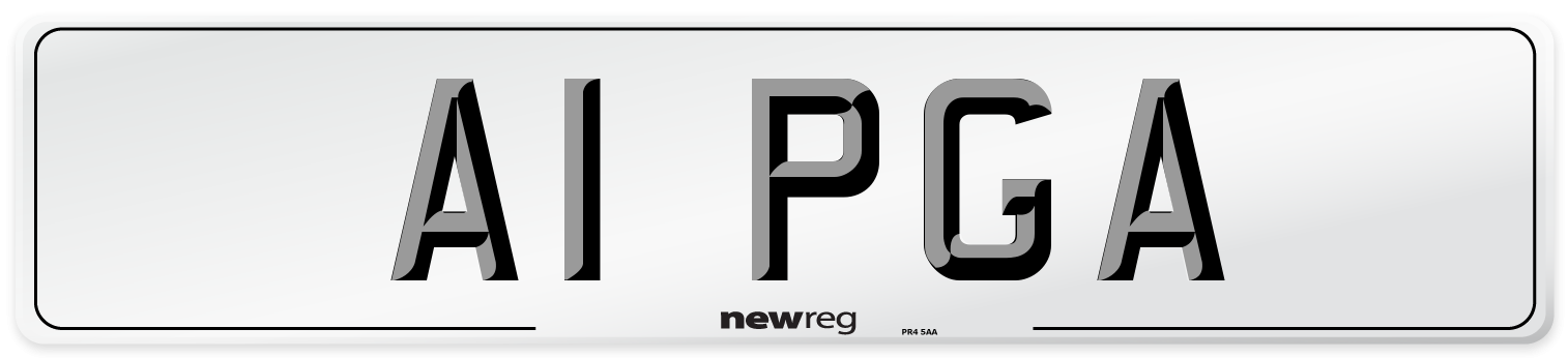 A1 PGA Number Plate from New Reg